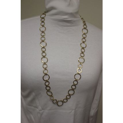 Chico's gold tone necklace, 37", chain links