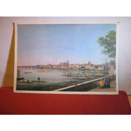 WHITEHALL from SOMERSET HOUSE, LONDON by Canaletto unused postcard. =