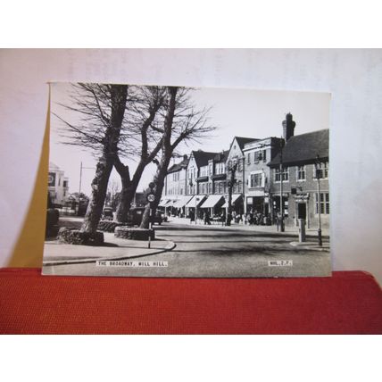 THE BROADWAY, MILL HILL, BARNET, LONDON used vintage postcard RP 1968 pm =