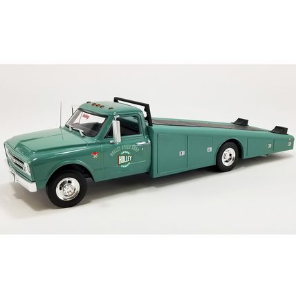 1/18 ( IT ) 1967 CHEVROLET C-30 RAMP TRUCK - GREEN HOLLEY