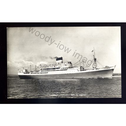 LS3153 - Ellerman Liner - City of Exeter - postcard