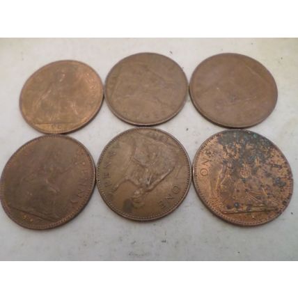 UK / GB - 30 - 1d (one penny) coins - dated 1967 #2