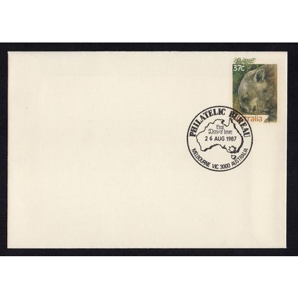 Australia - 1987 - Hairy Nosed Wombat Pre-printed Envelope, FDC