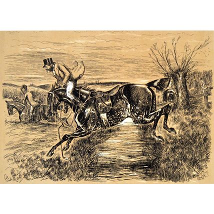 EXPERIENTIA DOCET 1886 George Finch Mason - Horses VICTORIAN PRINT #2