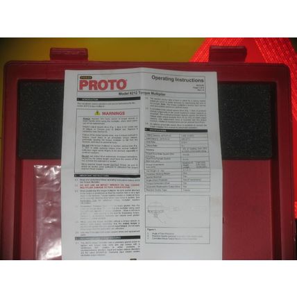 PROTO STANLEY 6212 TORQUE MULTIPLIER 1200 FT-LBS 6.0:1 RATIO