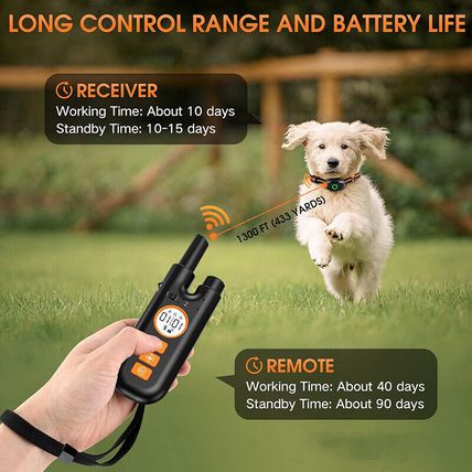 800M Waterproof Electric Pet Dog Training E-Collar Anti-Bark Obedience Remote