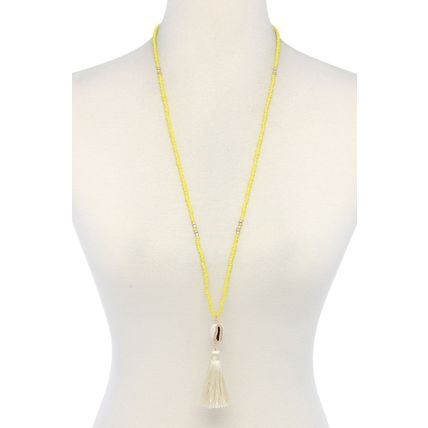 New Cowrie Shell Tassel Beaded Necklace