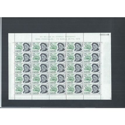 Spain stamps. 1978 Spanish Celebrities MNH full sheets - SG 2504 - 2507 (AM960)