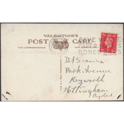 Princes Street, Edinburgh, 1941 - Valentine's RP Postcard