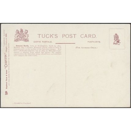 General William Booth, c.1910s - Tuck's Oilette Postcard