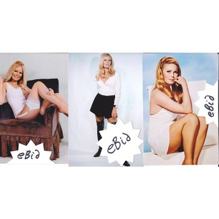 3 Photo Set C - Beautiful Movie Star VERONICA CARLSON Hammer Glamour Horror