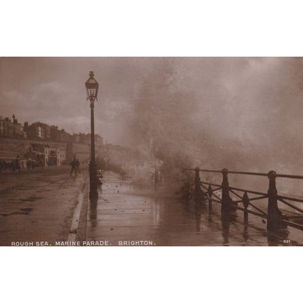 A510 BRIGHTON -ROUGH SEA ,MARINE PARADE