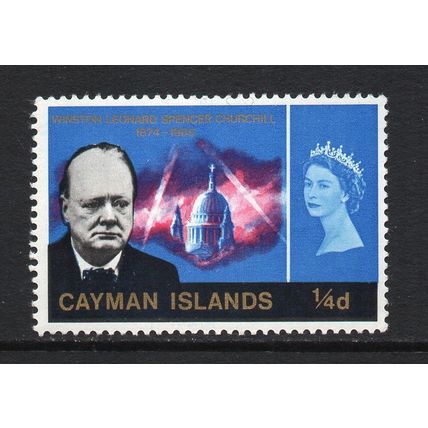 Cayman Islands - 1966 - ¼d Churchill Commemoration (sg188) MNH