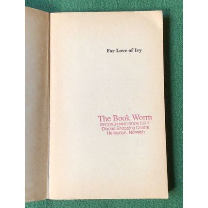 For Love Of Ivy (1968) RARE Film Tie-In Paperback Book - Sidney Poitier