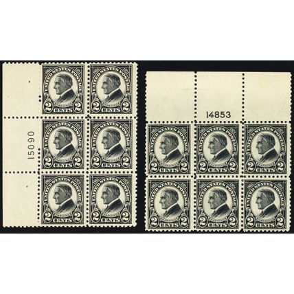 610, Mint NH Two Plate Blocks SCV $95 * Stuart Katz