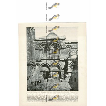 Church of Holy Sepulchre, Jerusalem, Israel, Book Illustration (Print), 1899
