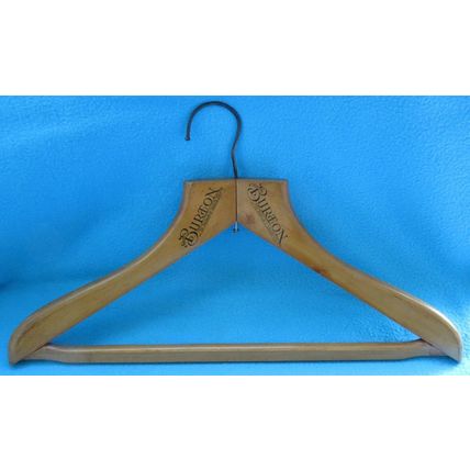 Burton The Tailor Of Taste Wigan Lancashire Vintage 1930's Wooden Coat Hanger (a