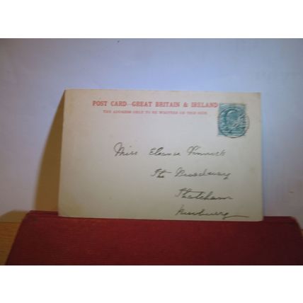 WISHING WELL, UPWEY, UPWAY, WEYMOUTH used antique postcard 1903 pm =