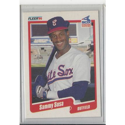 1990 FLEER SAMMY SOSA ROOKIE #548