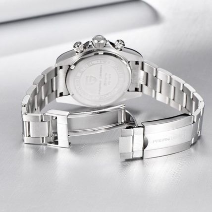 PAGANI DESIGN PD-1644 Rainbow Bezel Seiko VK63 Movement Steel Bracelet Watch