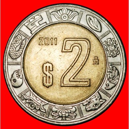 Ⰶ SUN STONE (1992-2025):MEXICO★2 PESOS 2011! DISCOVERY COIN★LOW START★NO RESERVE