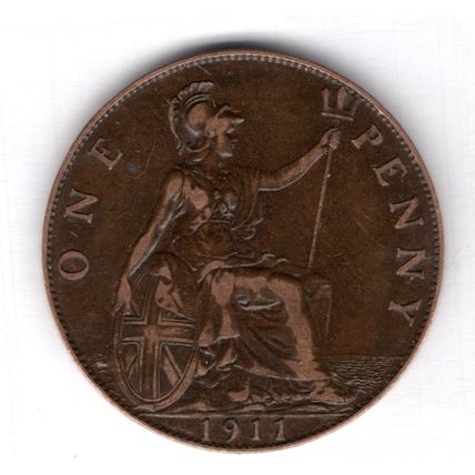 Great Britain. George V. Penny 1911. dy12270