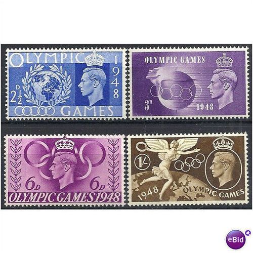 1948 Olympic Games Set SG495-498 Mounted Mint. .