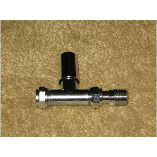 Pegler Yorkshire Terrier STRAIGHT Lockshield Valve (all chrome) No. 632215