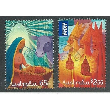 AUS 2015 SET ' CHRISTMAS' (2v) FINE USED (EBID40-019)