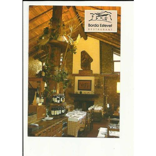 Andorra BORDA ESTEVET RESTAURANT Postcard by Postaland
