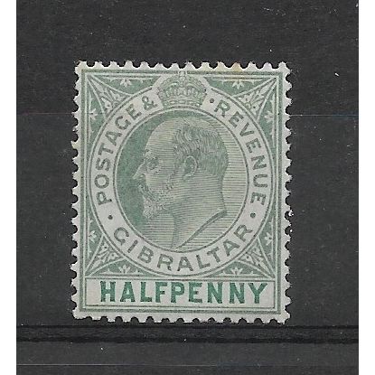 Gibraltar.SG46 1/2d Grey-Green and Green.Mounted Mint.Sept18