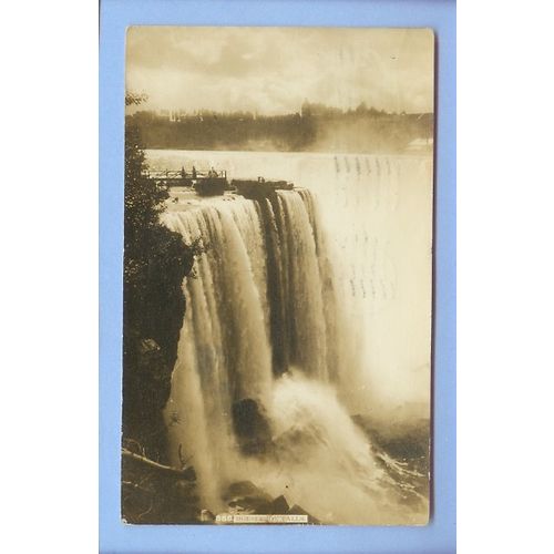 New York Niagara Falls Real Photo Post Card RPPC View Horseshoe Falls~123