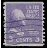 Used 842 3c Thomas Jefferson Very Fine M08207