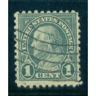 Used 581 1c Benjamin Franklin Average Plus A16245
