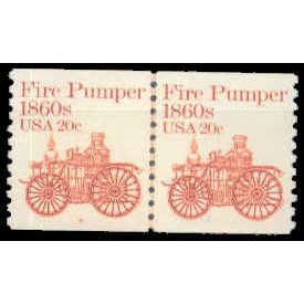 1908 20c Fire Pumper Very Fine MNH Dry Gum CNP Left 4 G0226
