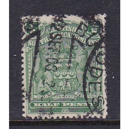 RHODESIA BSAC 1898-1908 COAT OF ARMS ½d USED SG75