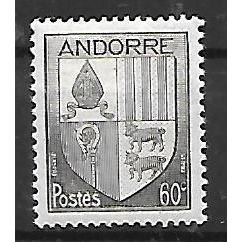 ANDORRE ( Andorra ) N° 97 NEUF * ( MLH )