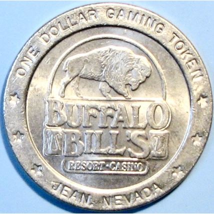 Buffalo Bill's. $1 Casino Token. Jean, NV. R77.