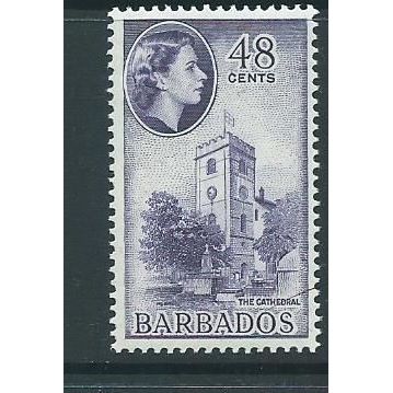 barbados stamps sg317 watermark block w12 mnh sg 317