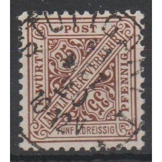 Mi: 256 used 1919 Wuerttemberg Cat € 50.00