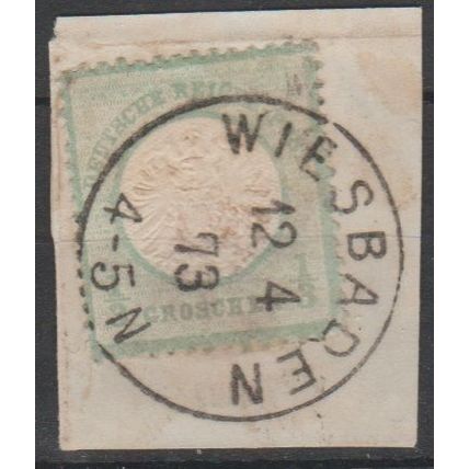 Mi: 17 used 1872 Wiesbaden 12.4.1873 Cat € 30