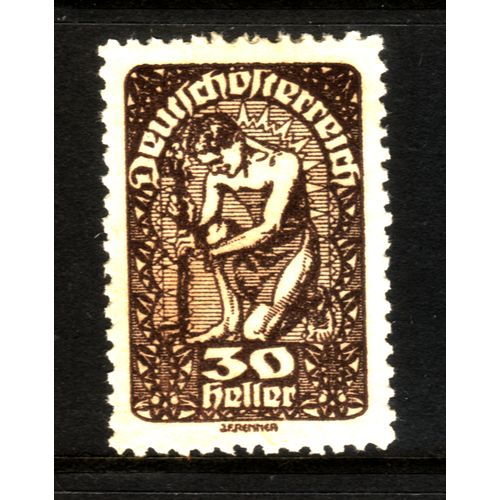 AUSTRIA 1919 SG348 30H BROWN NEW REPUBLIC M/MINT #5