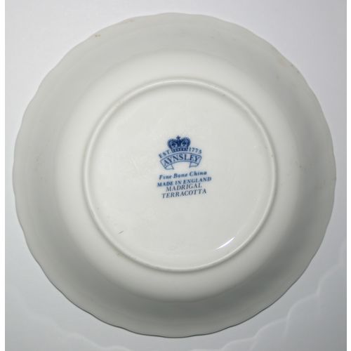 Aynsley Madrigal Terracotta Design Fine Bone China Vintage Dish Collectors Item