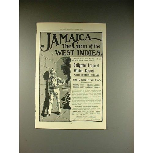 1902 United Fruit Co. Steamship Line Ad - Jamaica