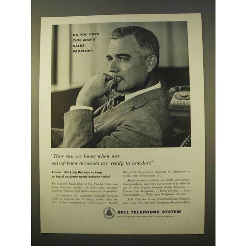 1963 Bell Telephone Ad - Out-of-Town Accounts Are Ready