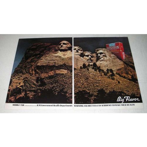 1980 Winston Cigarette Ad - Mount Rushmore