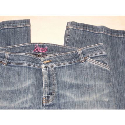 Womens Izod Blue Jeans 14 Distressed Color 37 Waist