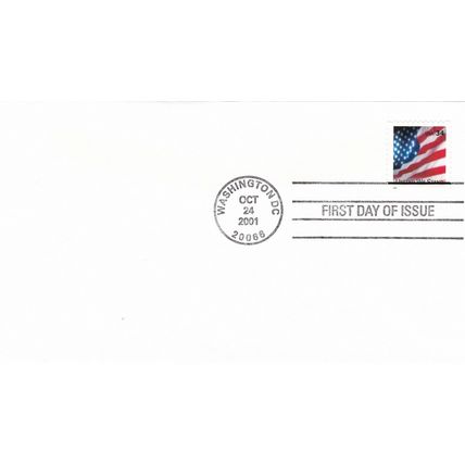 United States 2001 United We Stand Set of 2 FDC Washington DC Unaddressed VGC