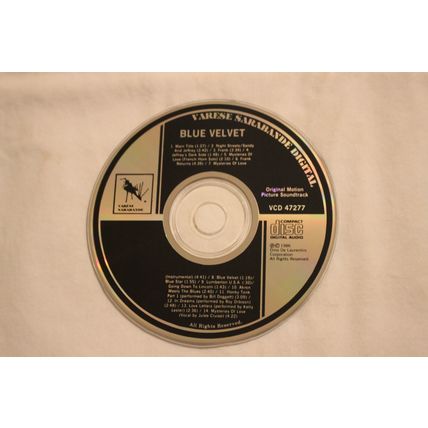 BLUE VELVET-5" Movie Soundtrack CD with Various Artists & Roy Orbison