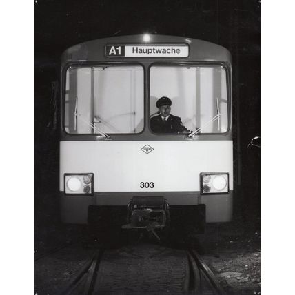 Hauptwache Train Driver 1970s German Press Photo